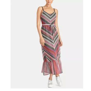 Rachel Roy Finn Chevron Ruffle-Hem Dress PLUS XXL